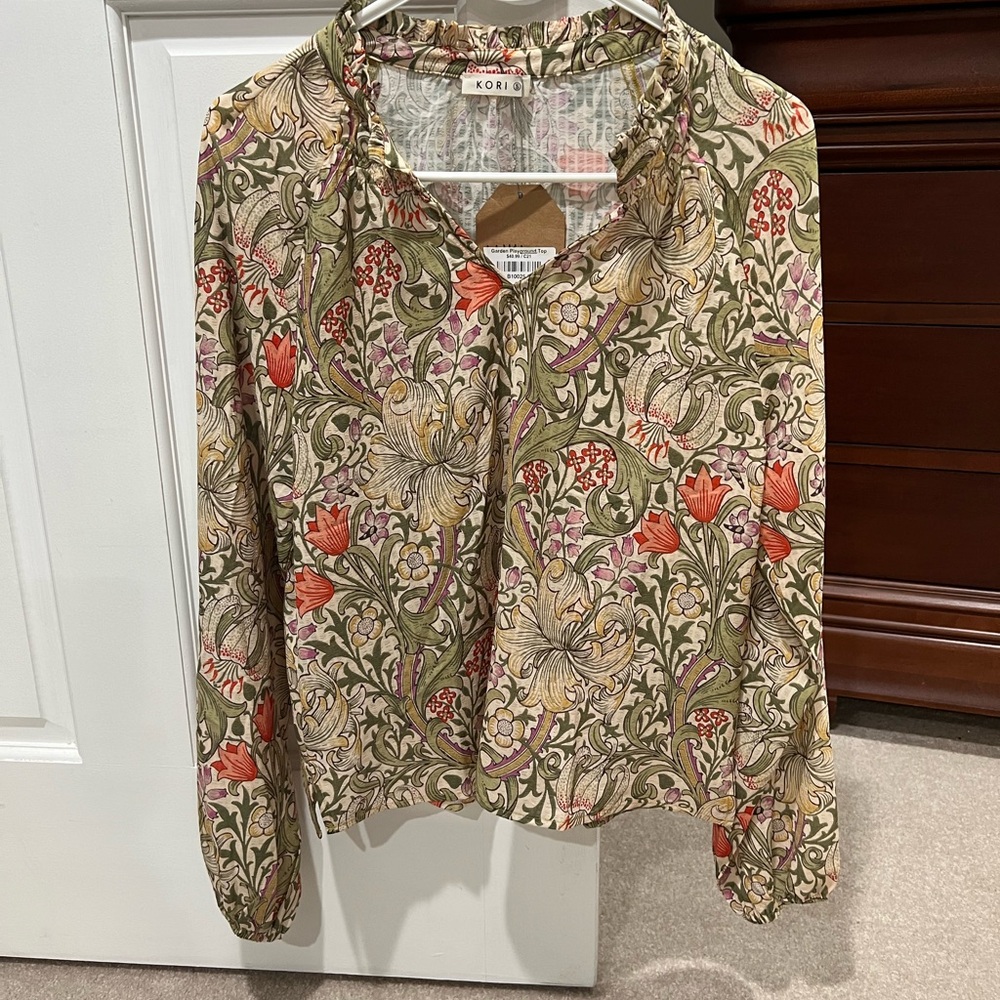 Kori Women's Floral Long Sleeve Top - Multicolor